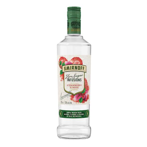 Smirnoff Zero Sugar Infusions Strawberry & Rose