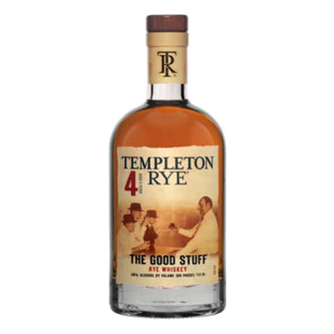 Templeton Rye Whiskey The Good Stuff 4 Year