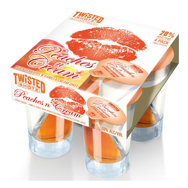 Twisted Shotz Peach & Cream